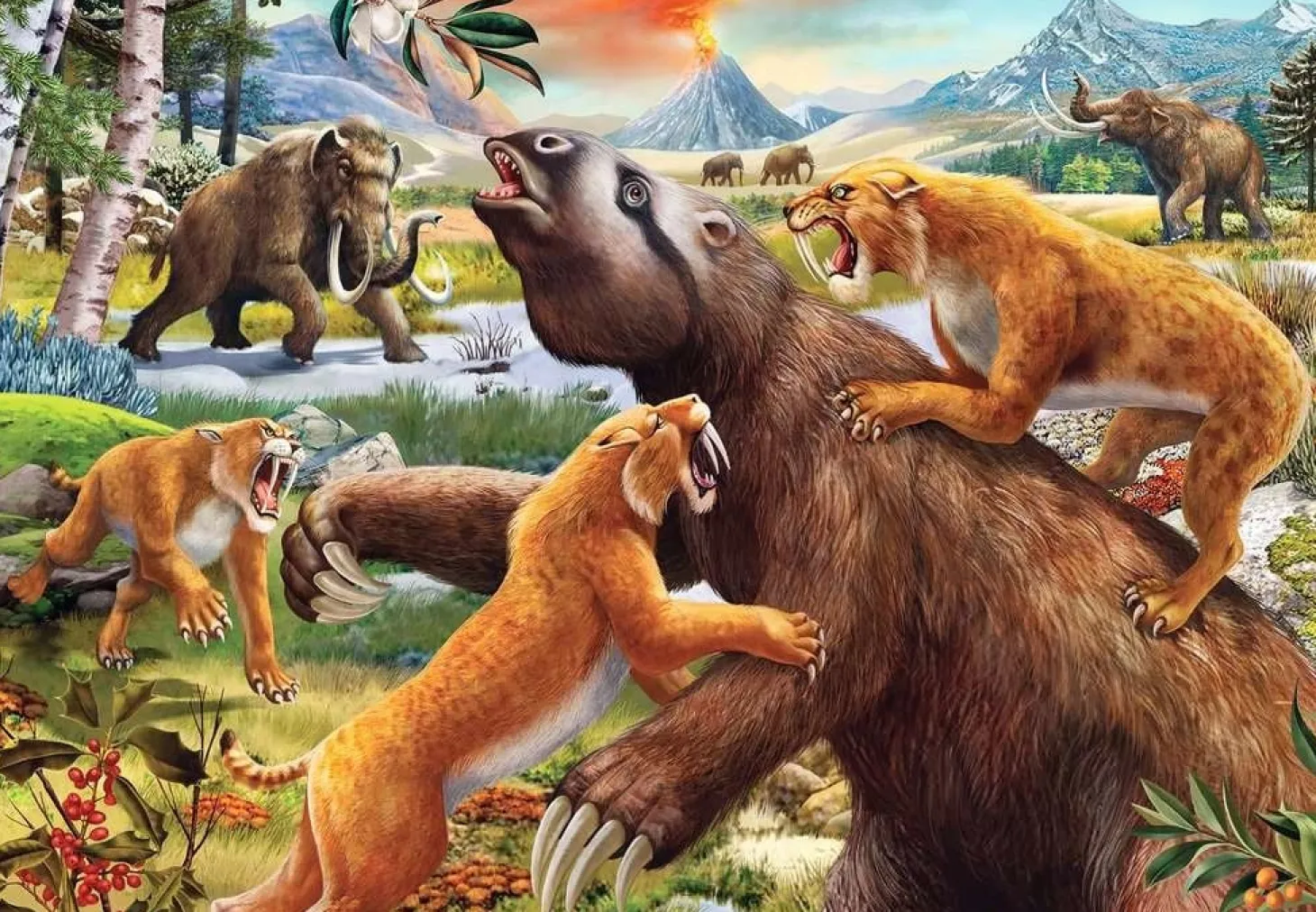 Ravensburger Animaux sauvages préhistoriques - 2 puzzles de 24 pièces