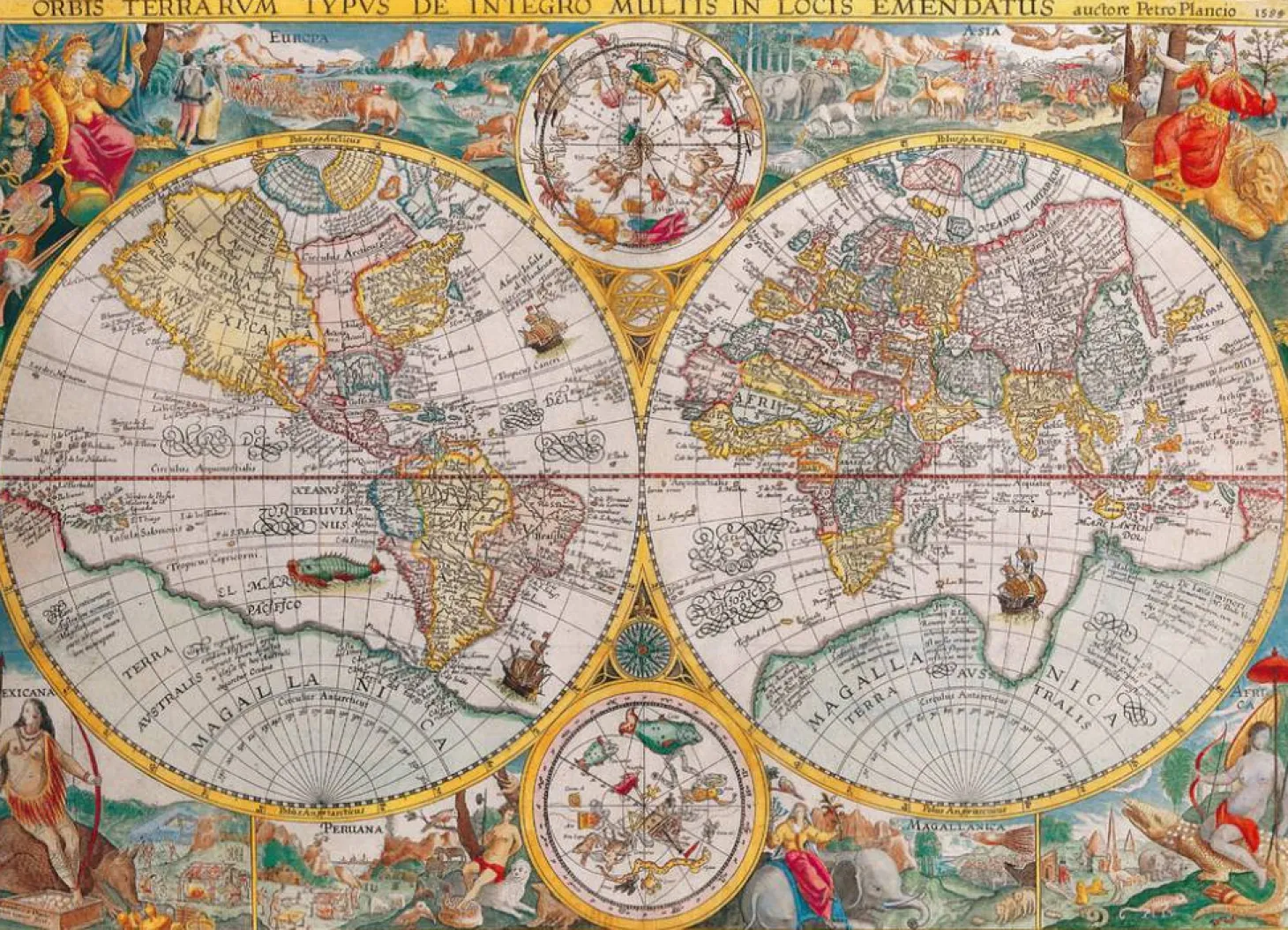 Ravensburger Carte du monde de 1594 - 1500 pièces
