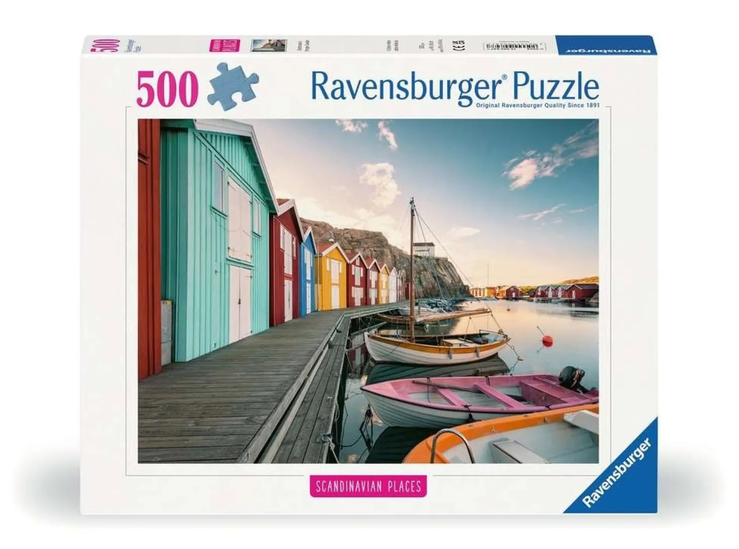 Ravensburger Chalets pour bateaux à Smögen, Suède - puzzle de 500 pièces