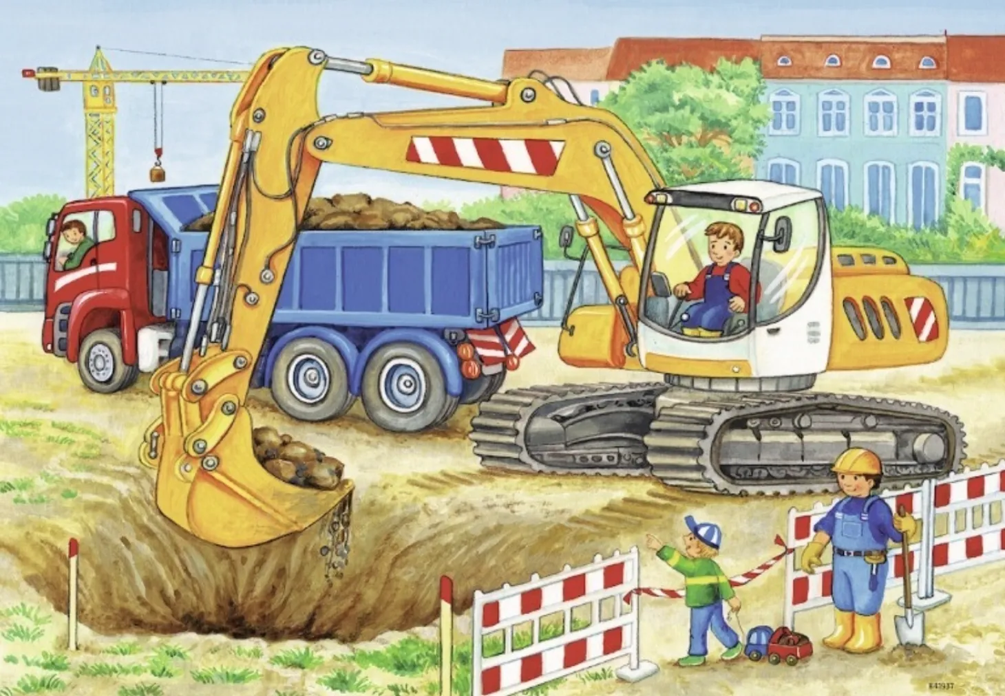 Ravensburger Chantier et ferme - 2 puzzles de 12 pièces
