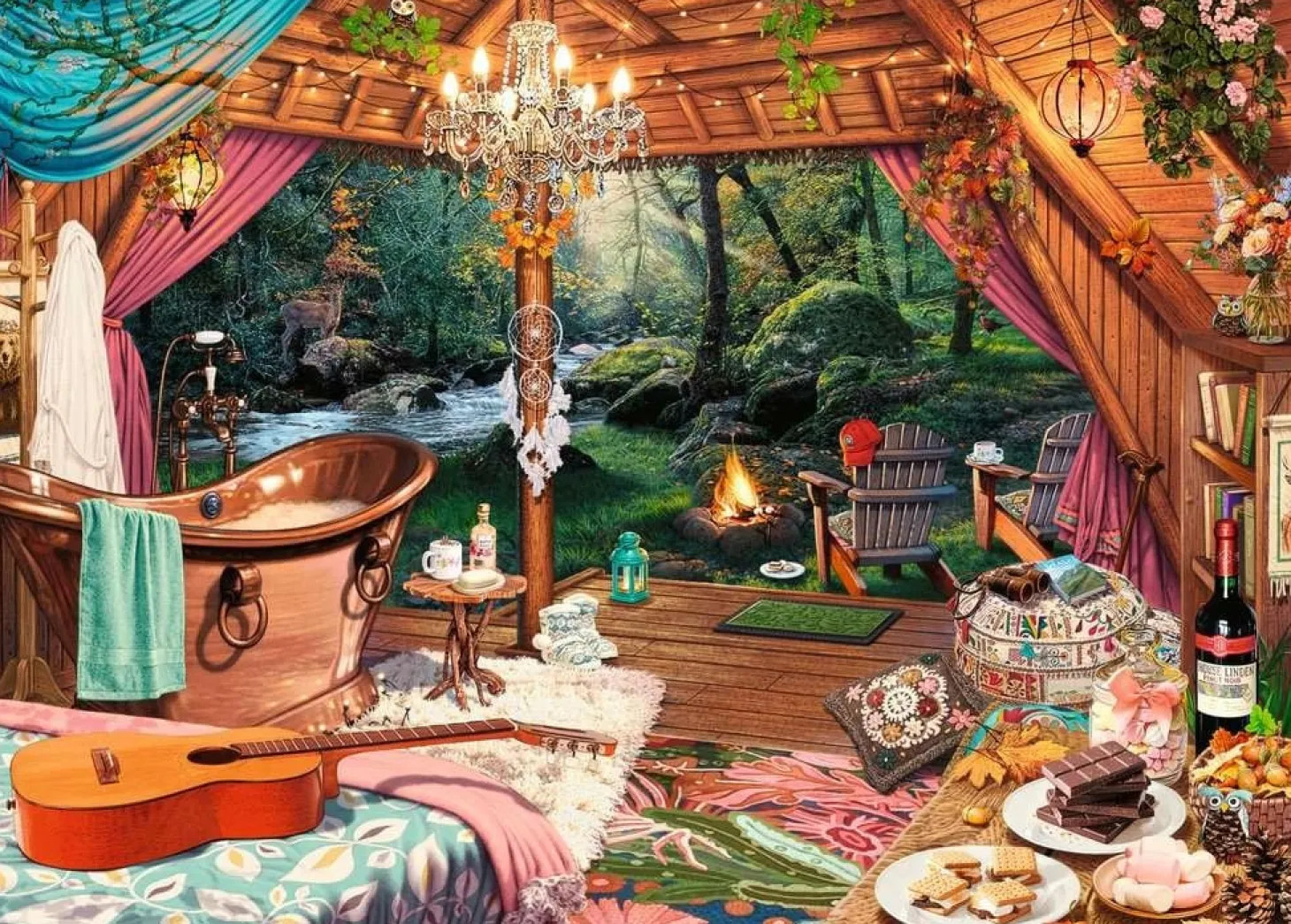 Ravensburger Cozy Glamping - 500 pièces XL