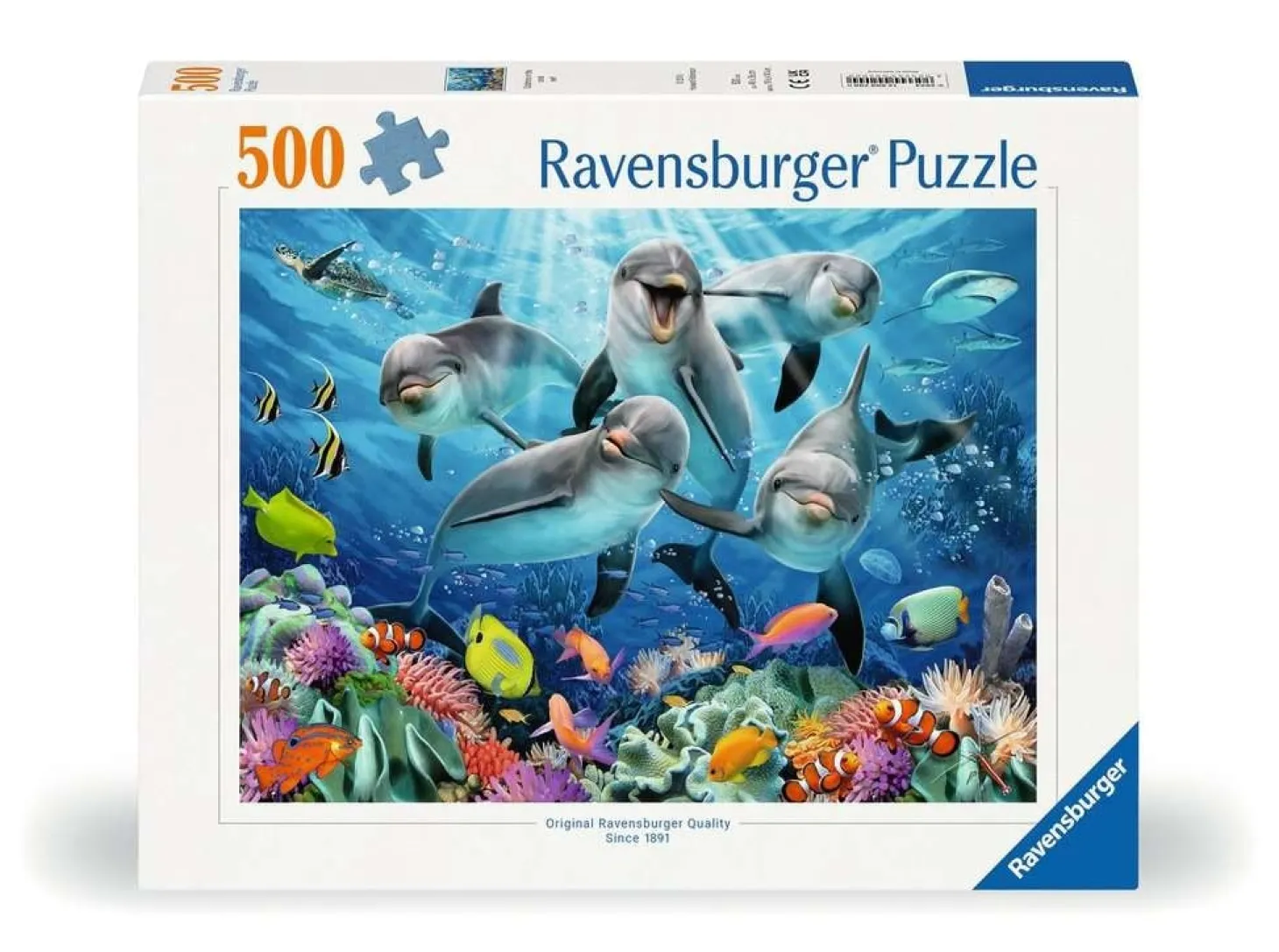 Ravensburger Dauphins sur le récif de corail - puzzle de 500 pièces