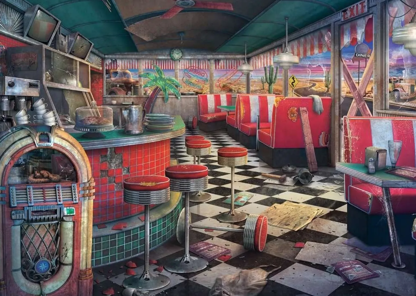 Ravensburger Diner en déclin - puzzle de 1000 pièces