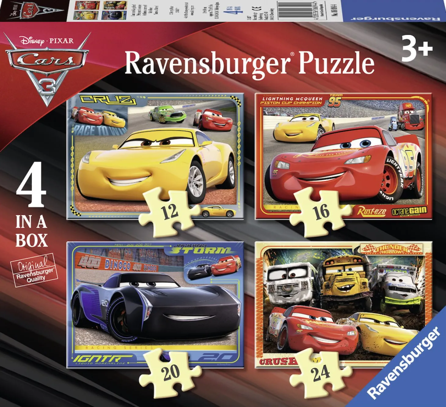Ravensburger Disney Cars - 12+16 +20 +24 pièces