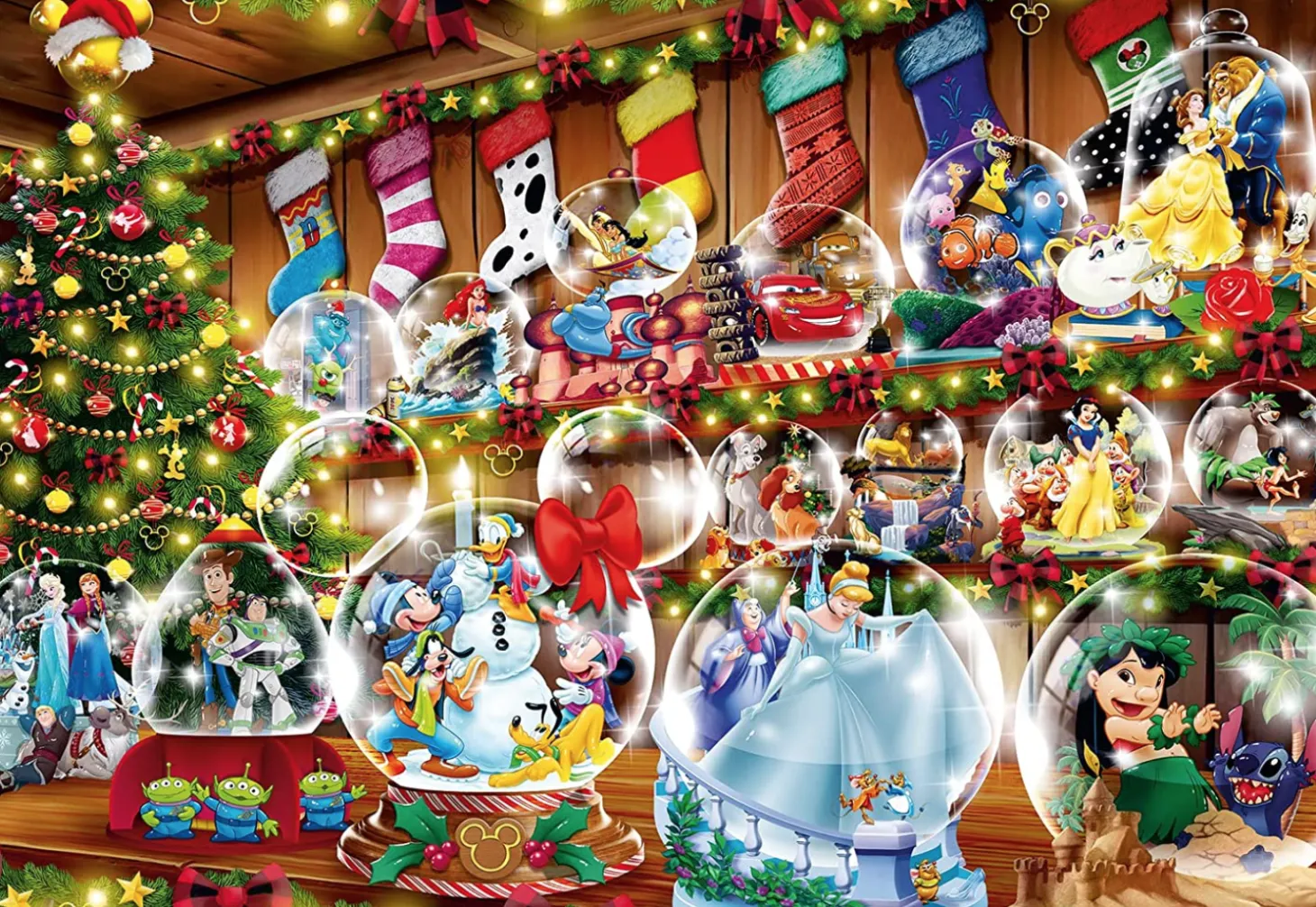 Ravensburger Disney Christmas Snowglobe Paradise - 1000 pièces