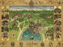 Ravensburger Harry Potter - Hogwarts Map - puzzle de 1500 pièces