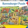 Ravensburger La ferme - 3 puzzles de 49 pièces