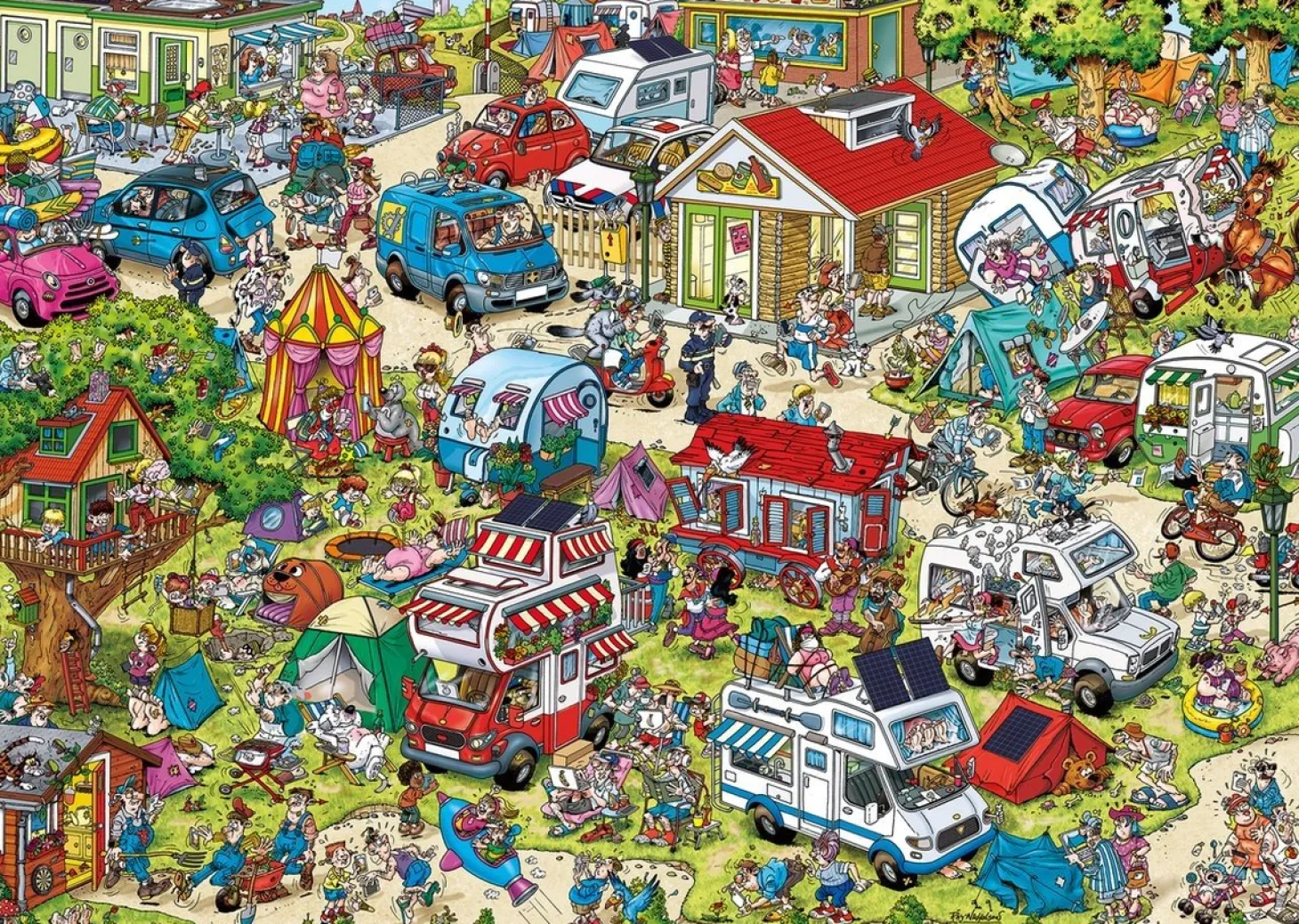 Ravensburger Le Camping - Ray Nicholson - puzzle de 1000 pièces