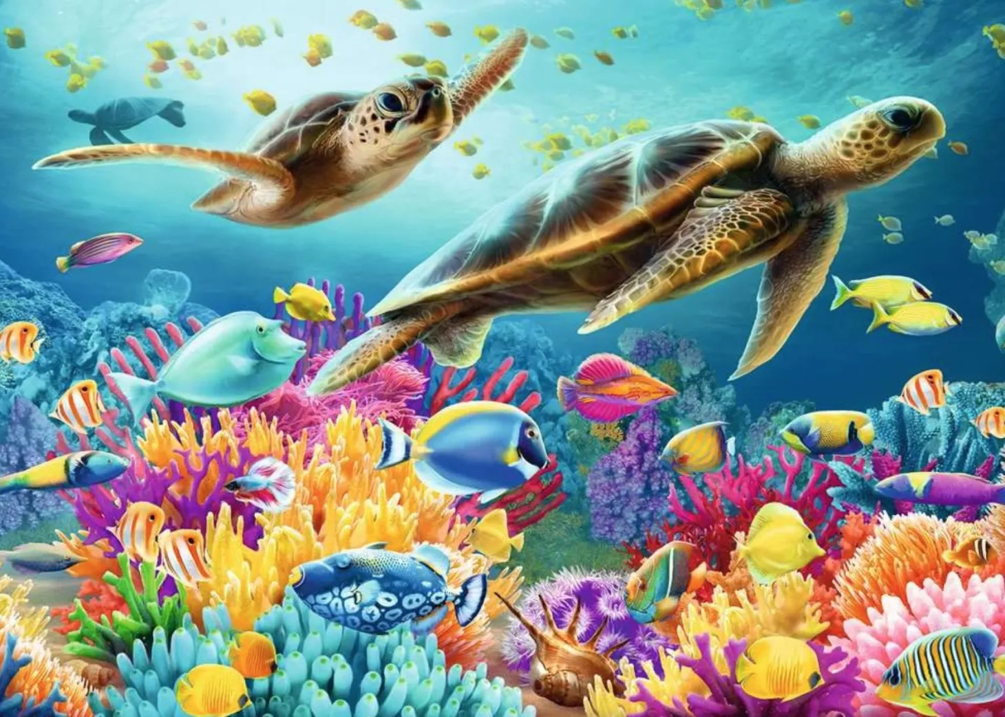 Ravensburger Le monde sous-marin bleu - puzzle de 1000 pièces