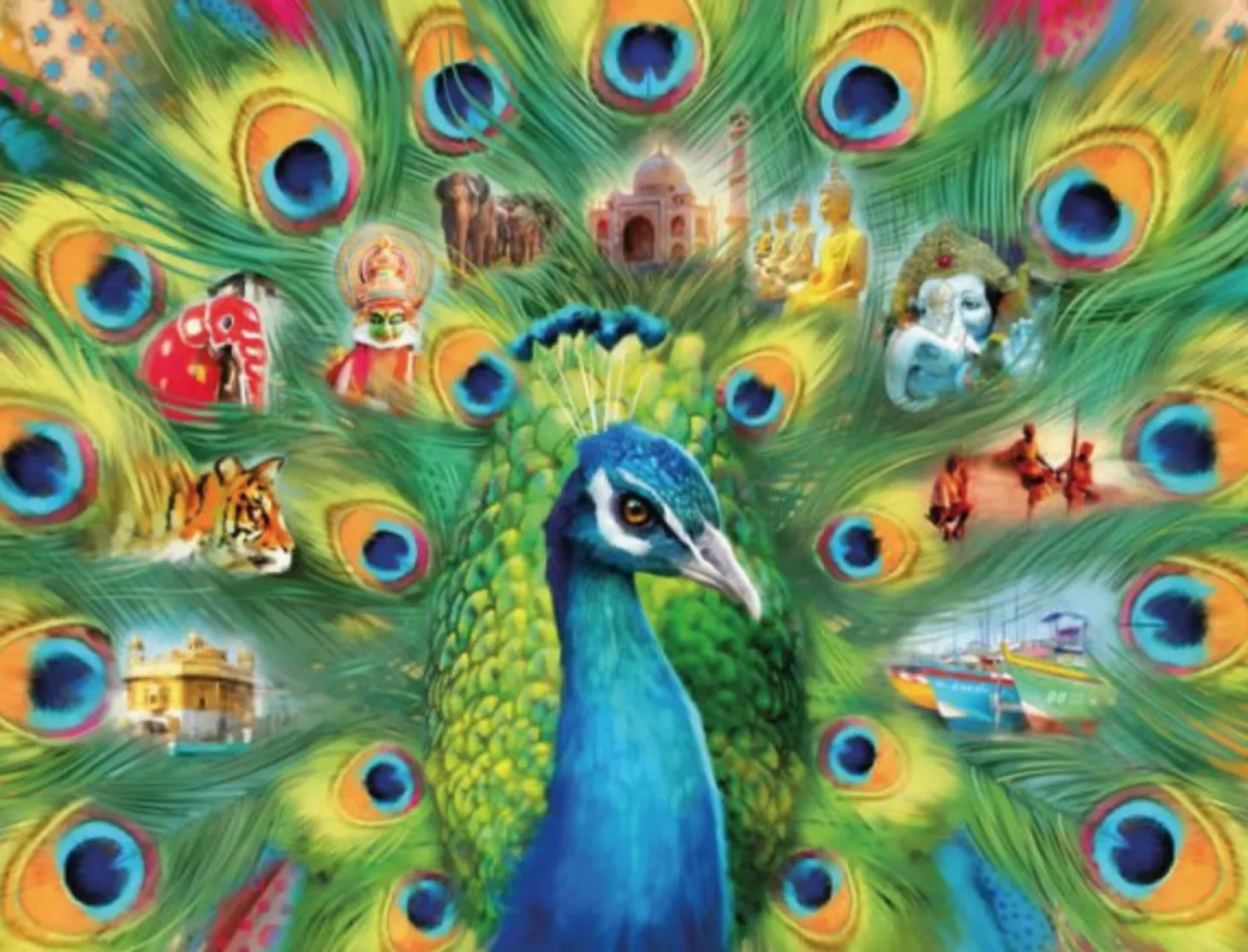 Ravensburger Le pays du paon - puzzle de 2000 pièces