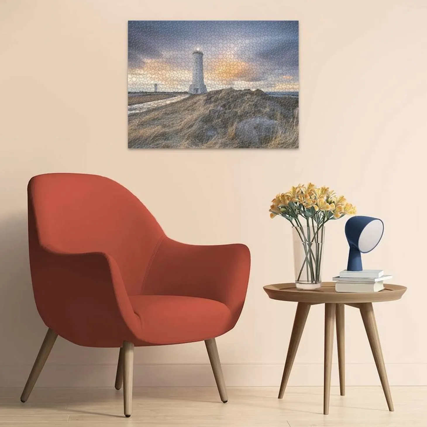 Ravensburger Le phare d'Akranes - Islande - puzzle de 1500 pièces
