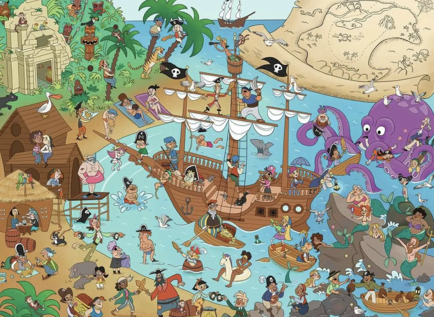 Ravensburger L'île aux pirates - puzzle de 150 pièces