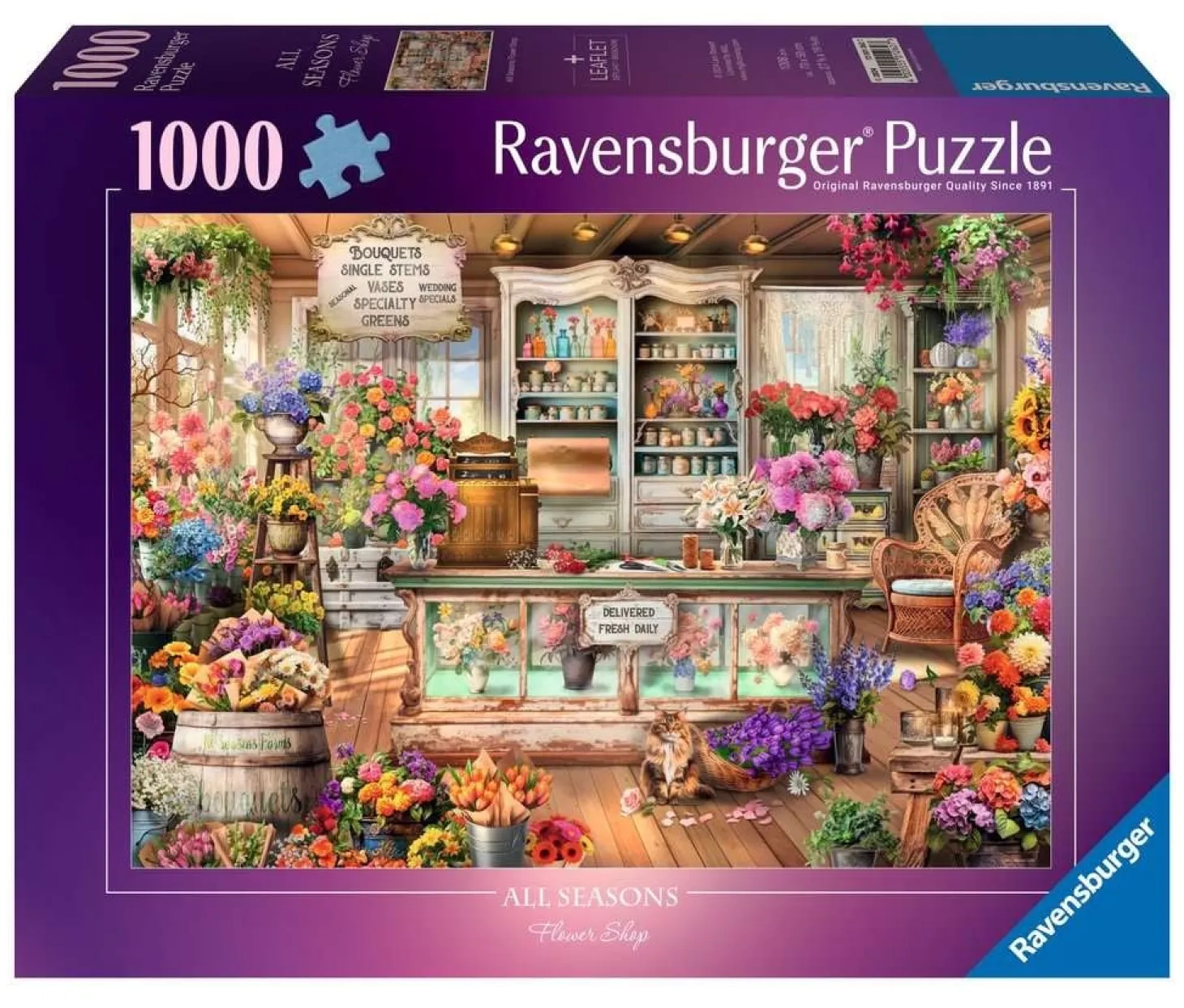 Ravensburger Magasin de Fleurs - All Seasons - puzzle de 1000 pièces