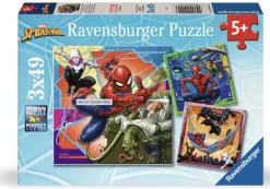Ravensburger Marvel Spider-Man - 3 puzzles de 49 pièces