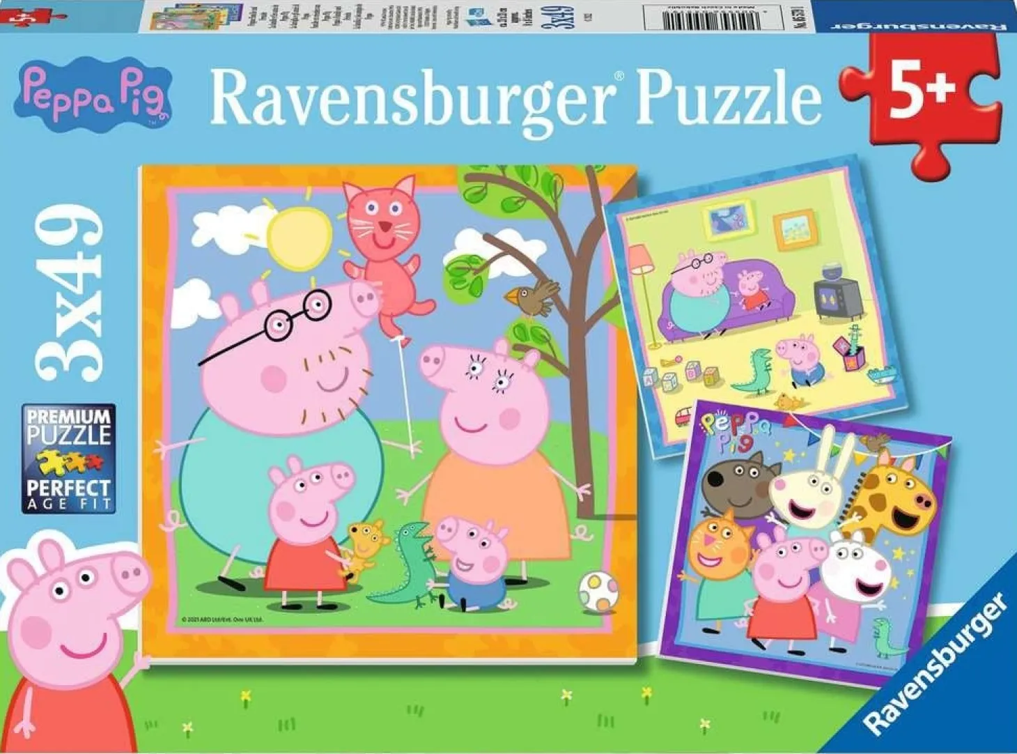 Ravensburger Peppa Pig - Famille et amis - 3 puzzles de 49 pièces