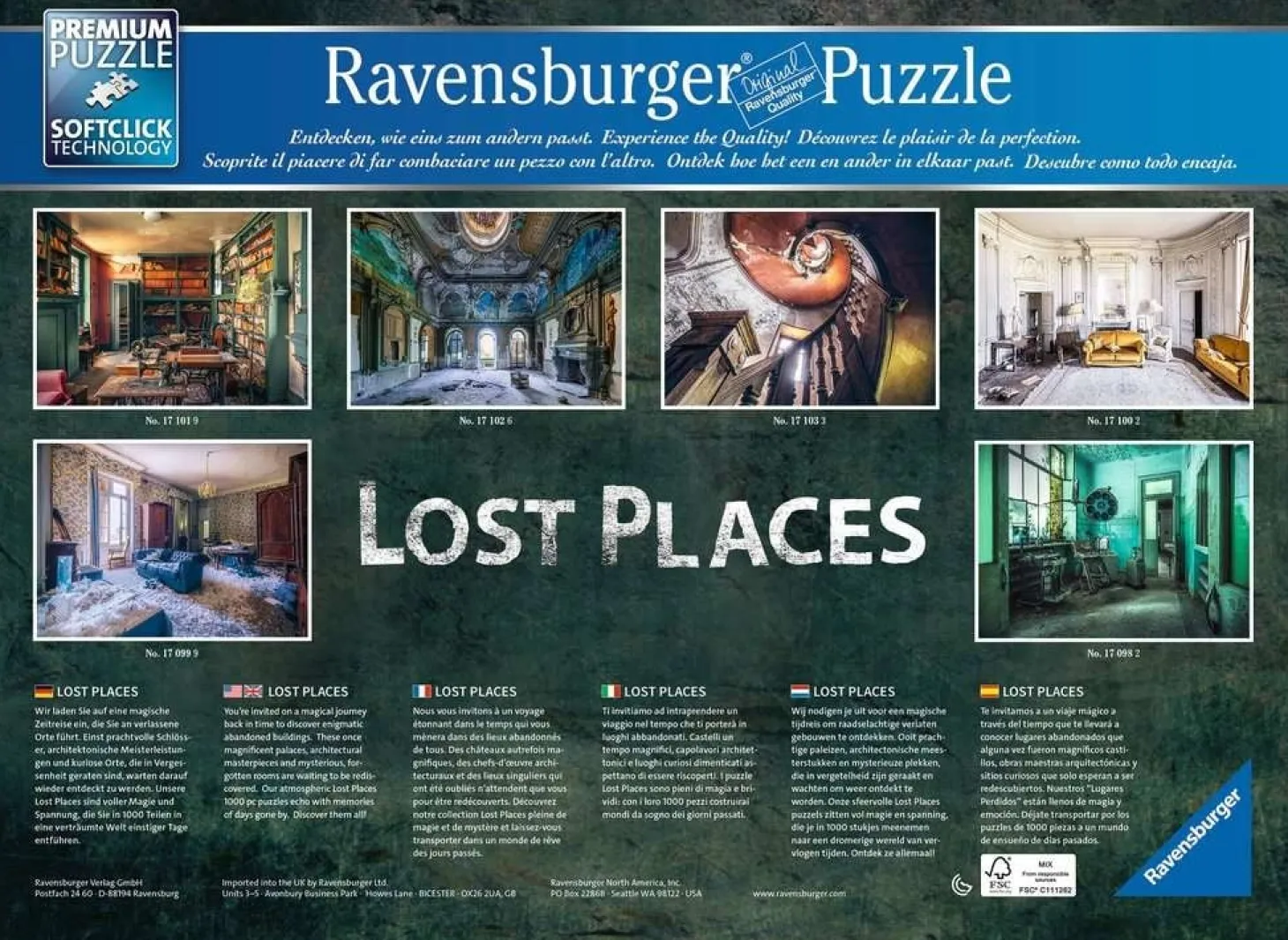 Ravensburger Pink Dreams - Lost Places - 1000 pièces