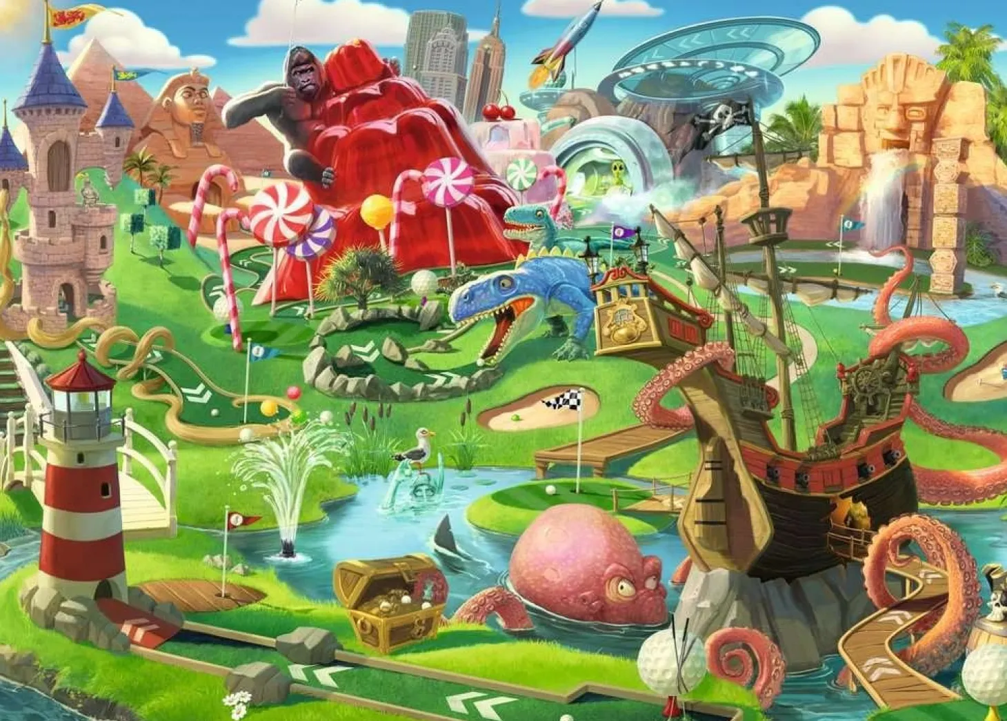 Ravensburger Putt Putt Paradise - 500 pièces XL