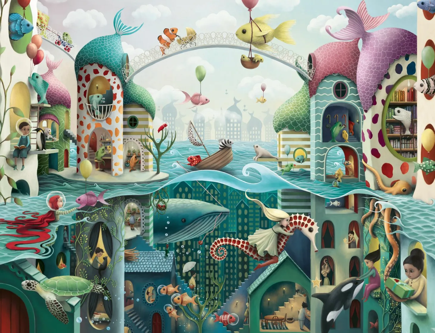 Ravensburger Si les poissons pouvaient marcher - puzzle de 2000 pièces