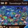 Ravensburger Sous la mer - Puzzle de contour en bois - 500 pièces