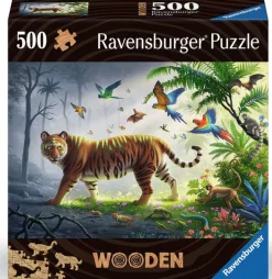 Ravensburger Tigre dans la jungle - Puzzle de contour en bois - 500 pièces