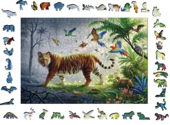 Ravensburger Tigre dans la jungle - Puzzle de contour en bois - 500 pièces