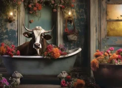 Ravensburger Vache dans le bain - puzzle de 1000 pièces