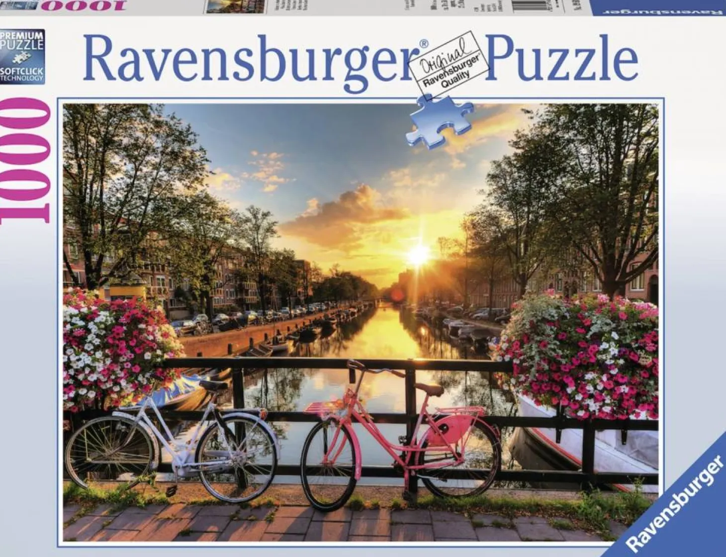 Ravensburger Vélos à Amsterdam - puzzle de 1000 pièces