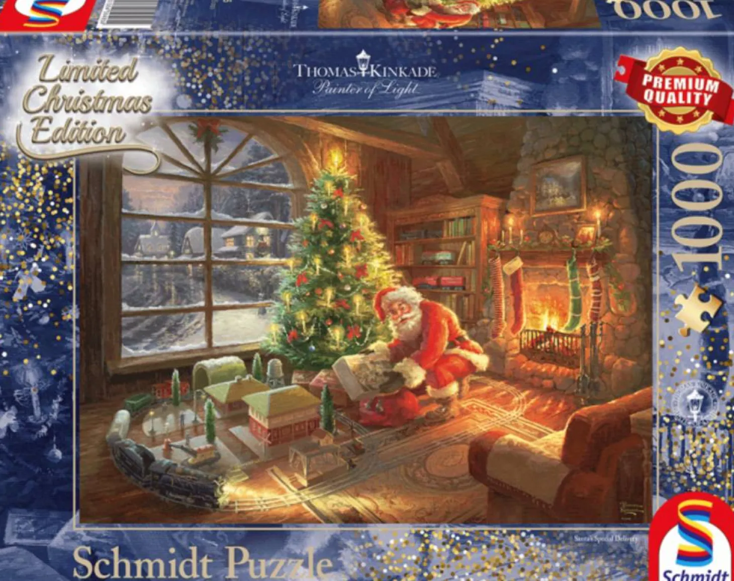 Schmidt Le Père Noël est là - Thomas Kinkade - puzzle de 1000 pièces