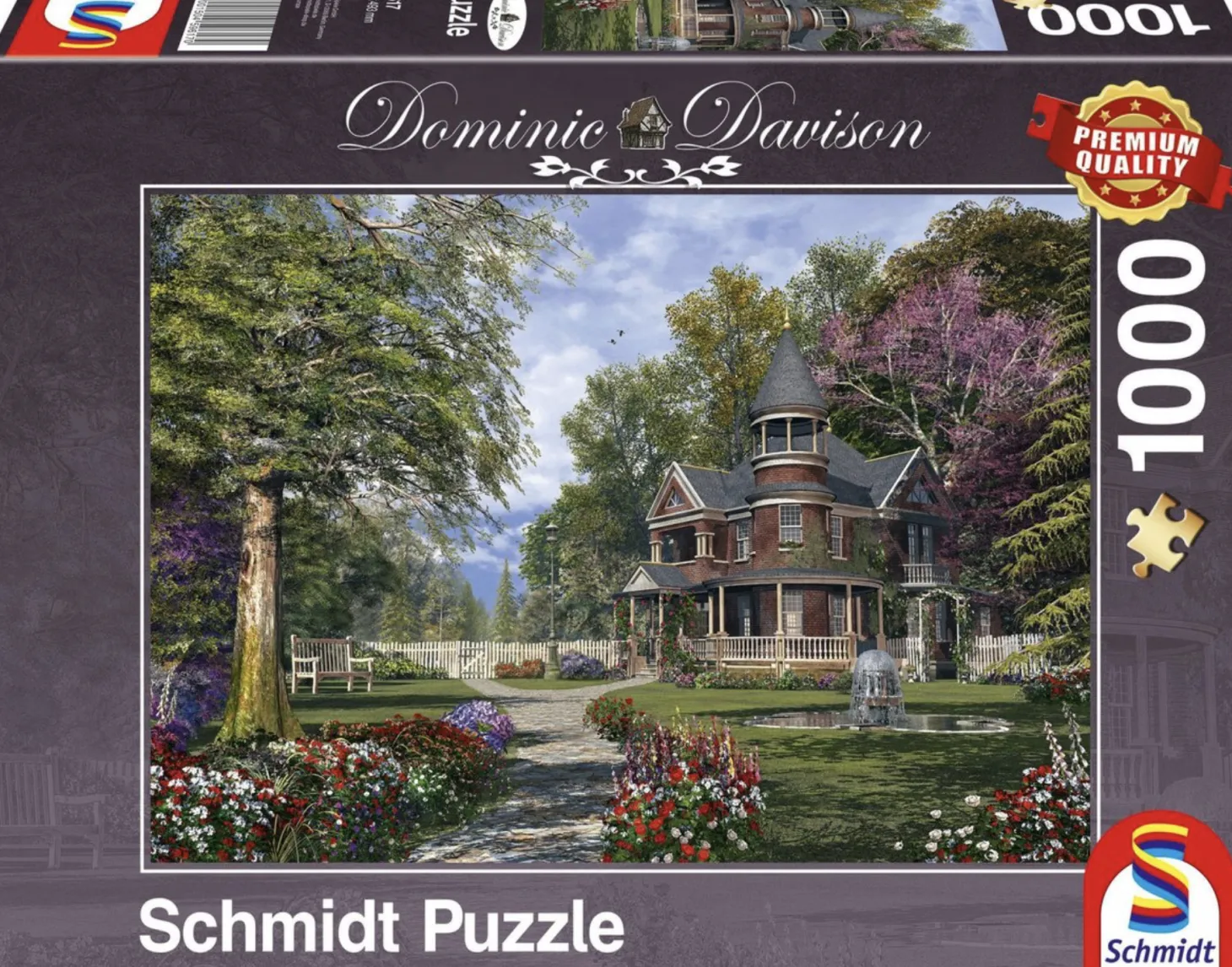 Schmidt Maison de maître avec tour - Dominic Davison - puzzle de 1000 pièces