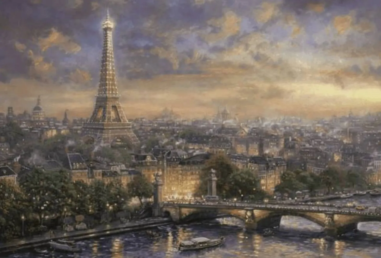 Schmidt Paris, la ville de l'amour - Thomas Kinkade - 1000 pièces