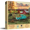 SUNSOUT Fall Sunset at the Barn - puzzle de 550 pièces