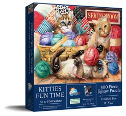 SUNSOUT Kitties Fun Time - puzzle de 500 XXL pièces